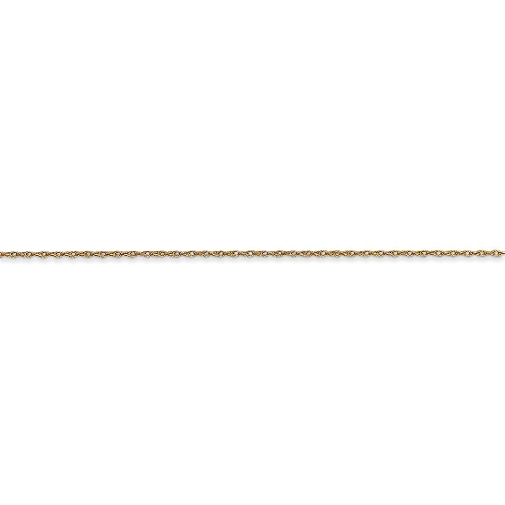 14k Yellow Gold Polished 0.5mm Spring Ring Carded Cable Rope Chain Necklace - 13-24" (missing variations)