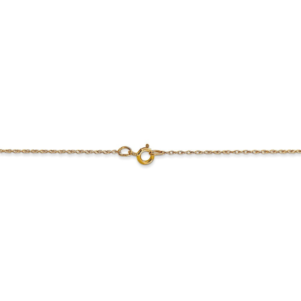 14k Yellow Gold Polished 0.5mm Spring Ring Carded Cable Rope Chain Necklace - 13-24" (missing variations)