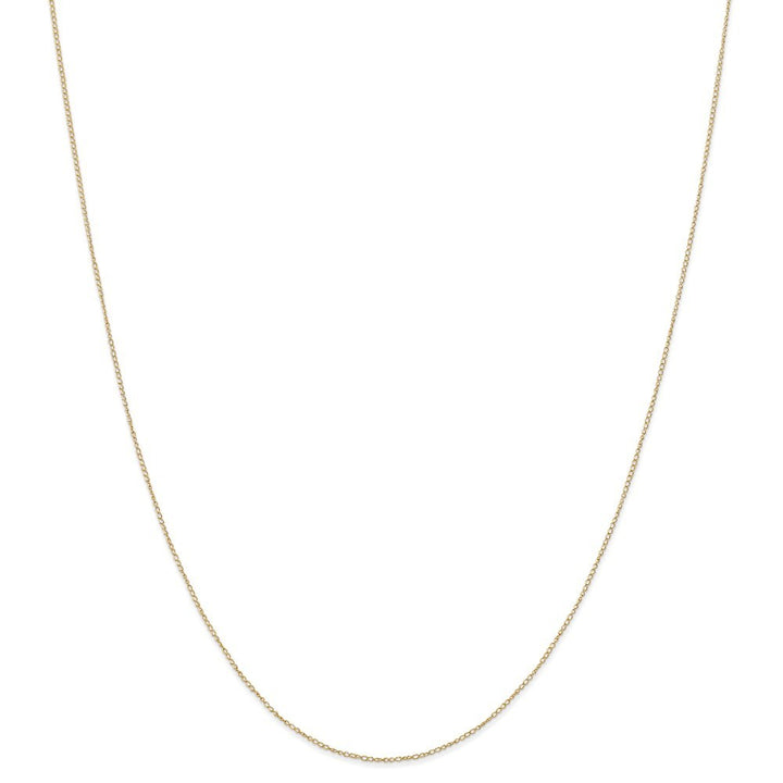 14k Yellow Gold 0.42mm Spring Ring Polished Carded Curb Chain Necklace - 13-24" (missing variations)