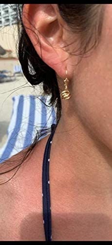 14k Yellow or White Gold or Sterling Silver Drop Dangle Love-knot Lever Back Earrings