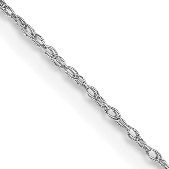 10k Yellow, Rose or White Gold 0.5mm Thin Carded Cable Rope Necklace - 16-22"