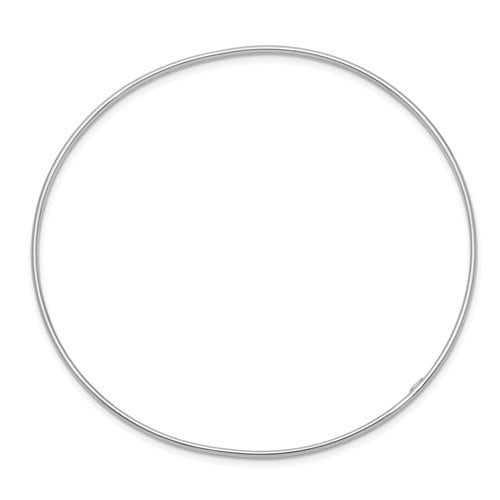 10k or 14k Gold 8" 1.5mm Slip-on Polished Bangle Bracelet