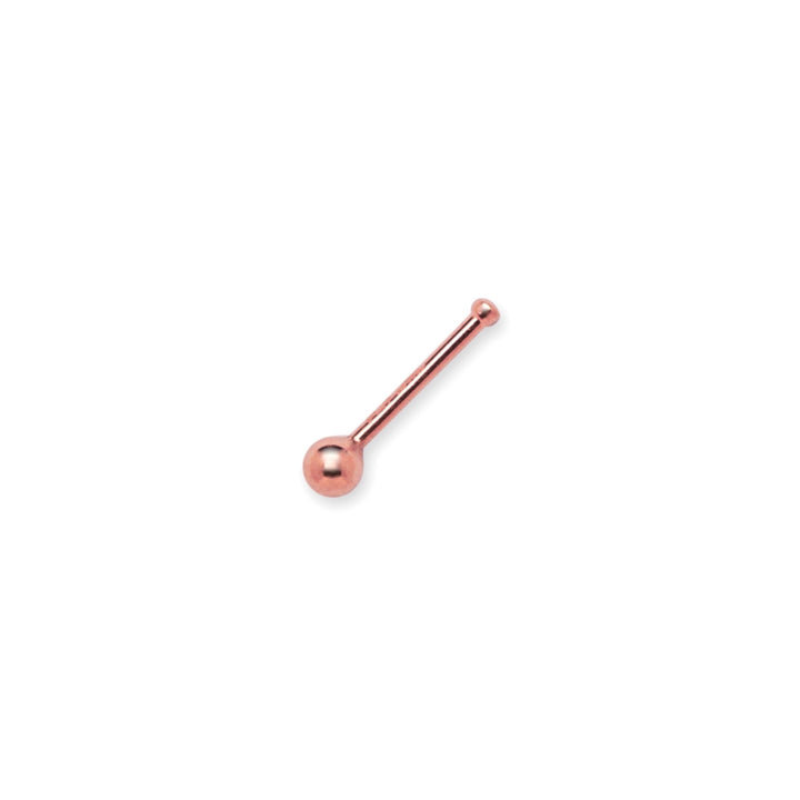 14k Yellow, White or Rose Gold 20G 1.5mm Ball Nose Stud