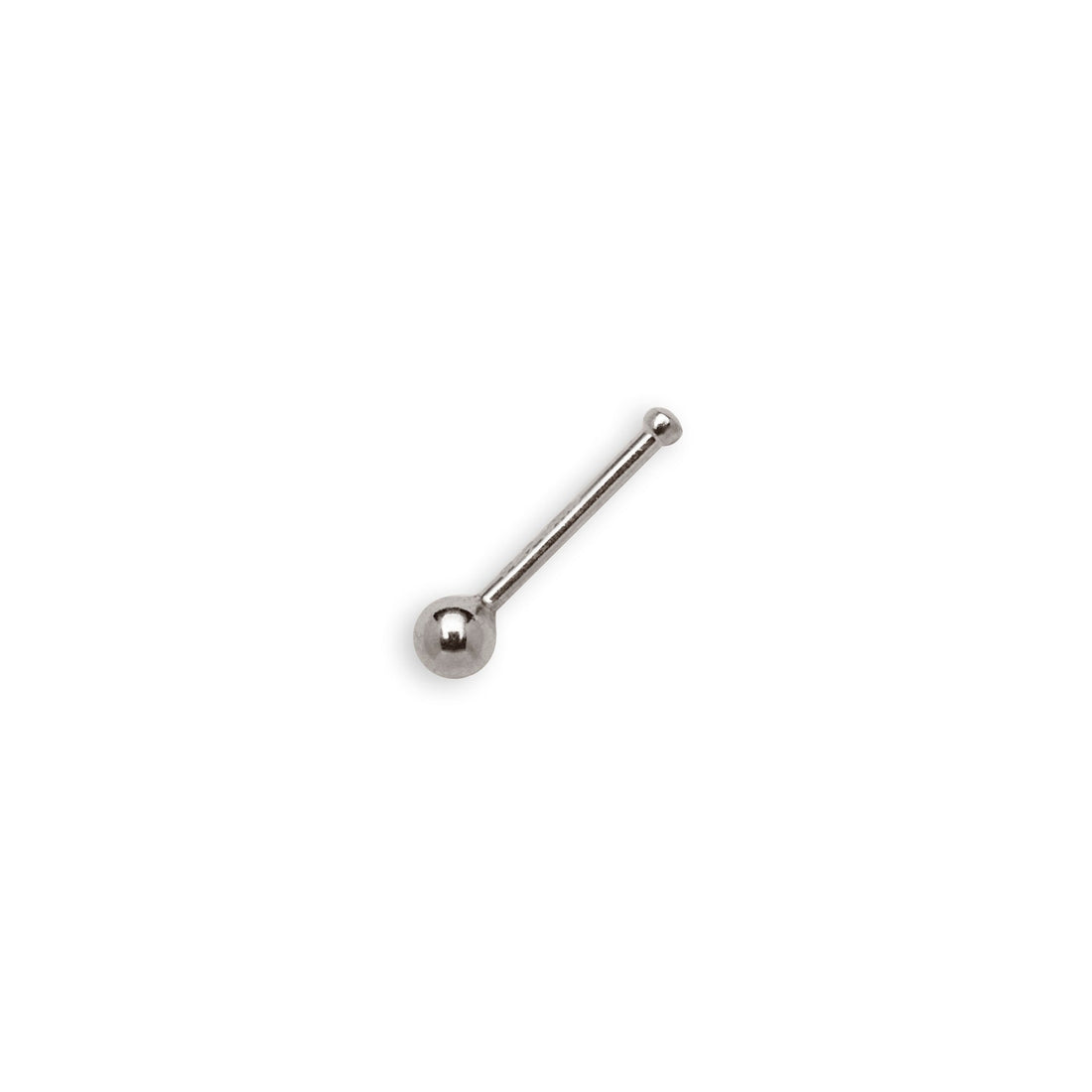 14k Yellow, White or Rose Gold 20G 1.5mm Ball Nose Stud