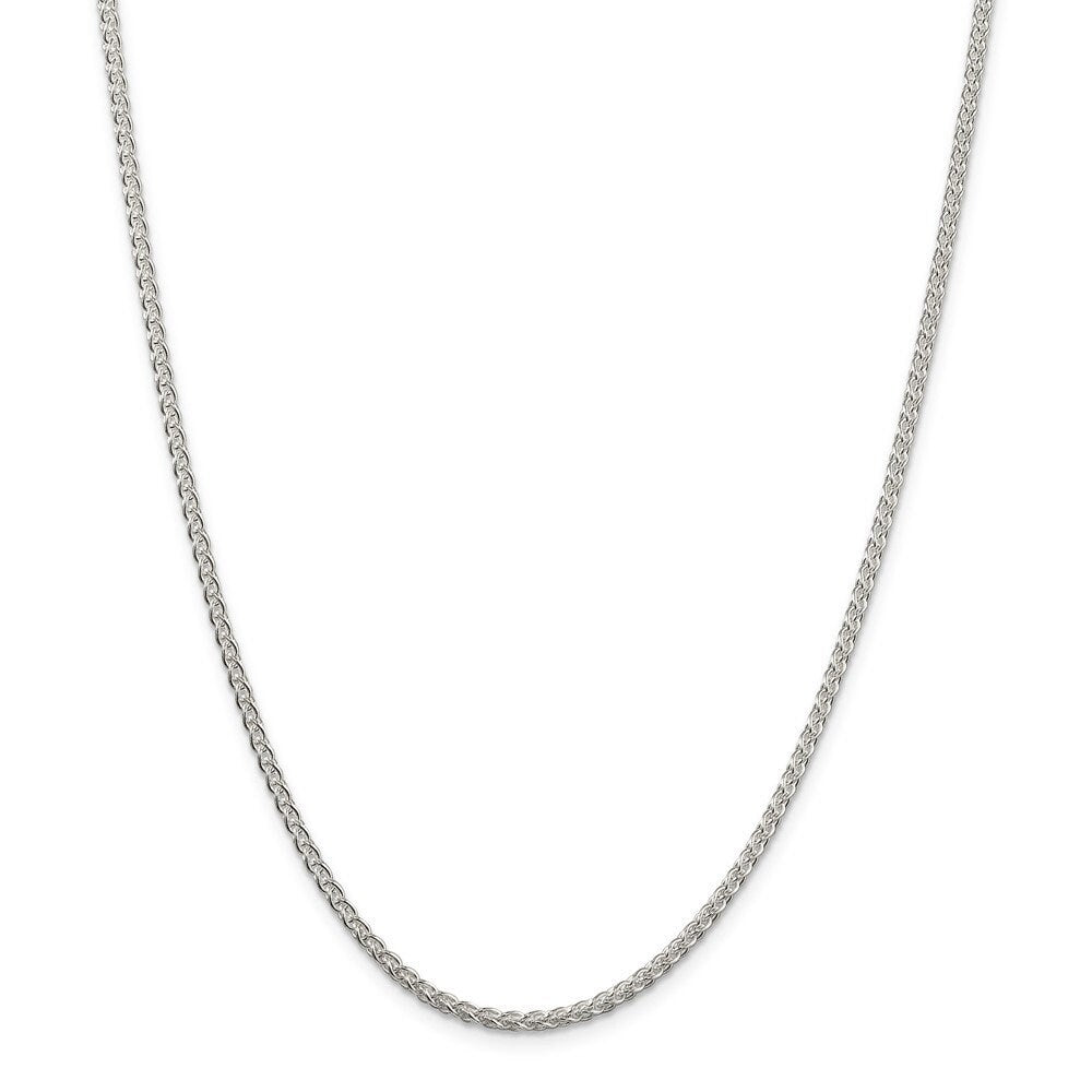 925 Sterling Silver 2.5mm Round Wheat Chain Necklace - 16-42"