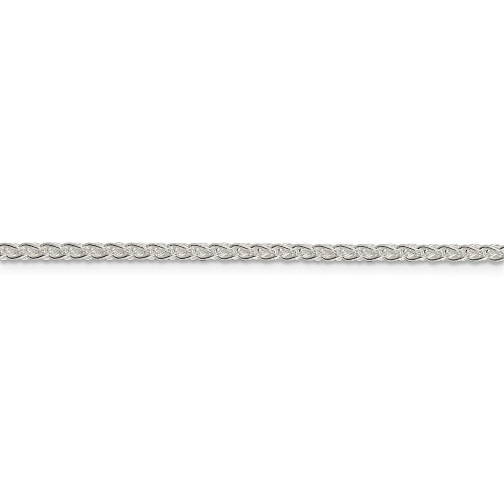 925 Sterling Silver 2.5mm Round Wheat Chain Necklace - 16-42"