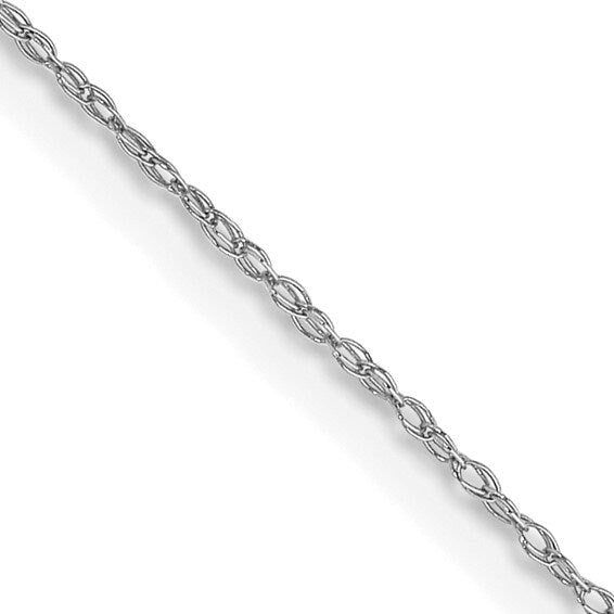 14k Yellow, White, or Rose Gold 0.5mm Carded Rope Chain Necklace - 13-24"