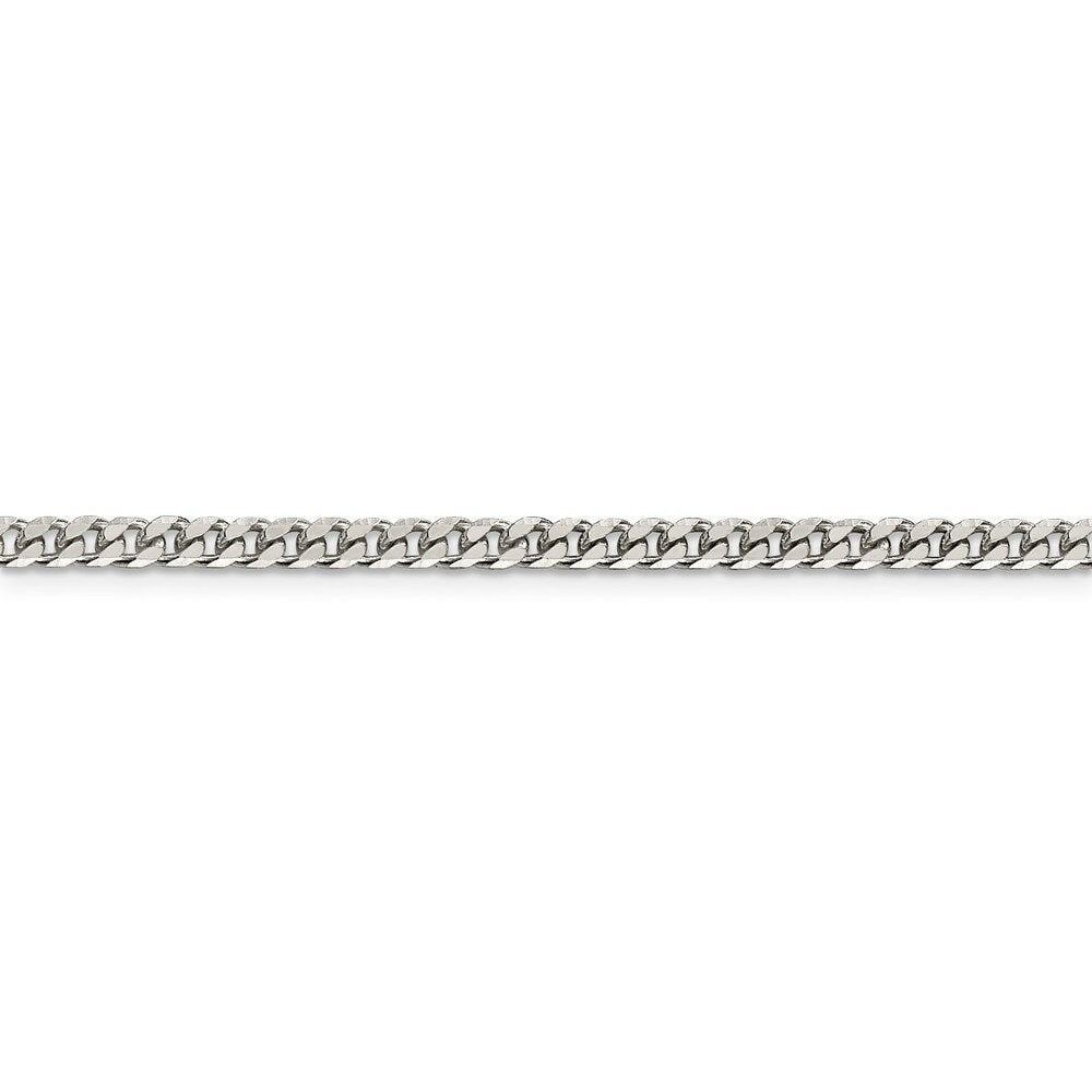 925 Sterling Silver Polished 3.15mm Curb Chain Necklace - Jewelry Gifts for Men or Boys- Length Options:  22 26 30