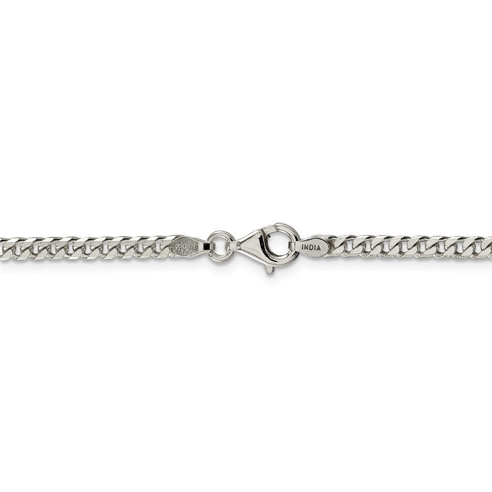 925 Sterling Silver Polished 3.15mm Curb Chain Necklace - Jewelry Gifts for Men or Boys- Length Options:  22 26 30