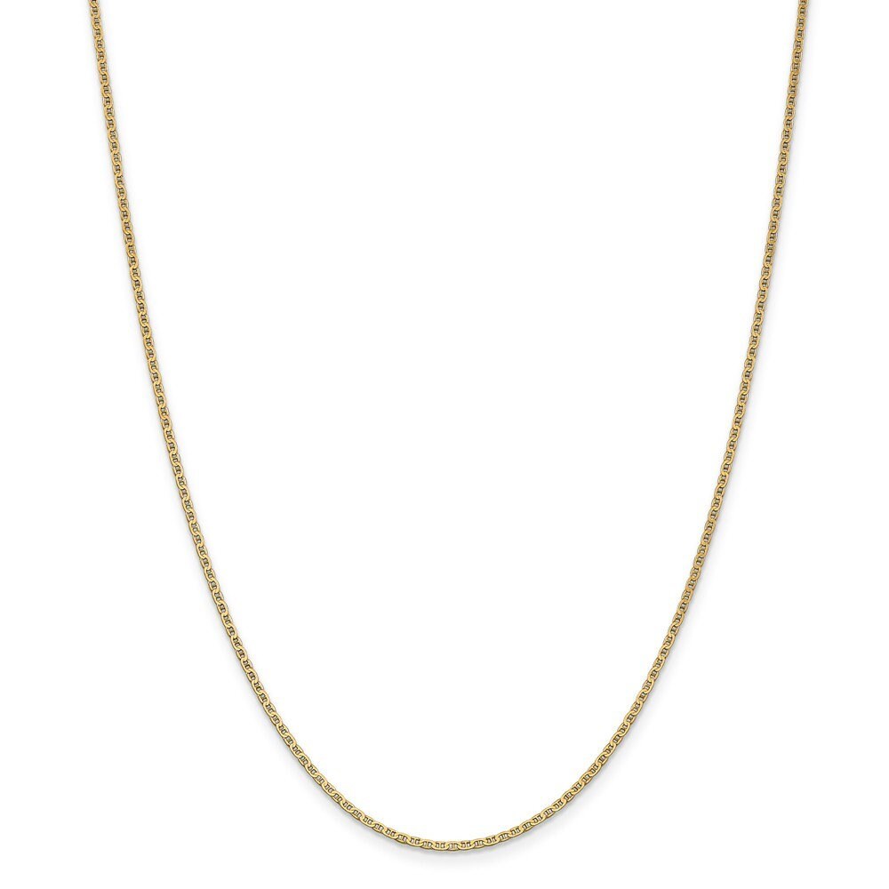 14k Yellow Gold Solid Polished 1.5mm Anchor Link Lobster Claw Chain Necklace -  14-24" (missing variations)