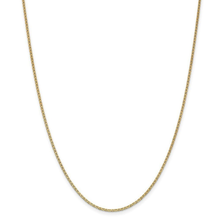 14k Yellow Gold Solid Polished 1.5mm Anchor Link Lobster Claw Chain Necklace -  14-24" (missing variations)