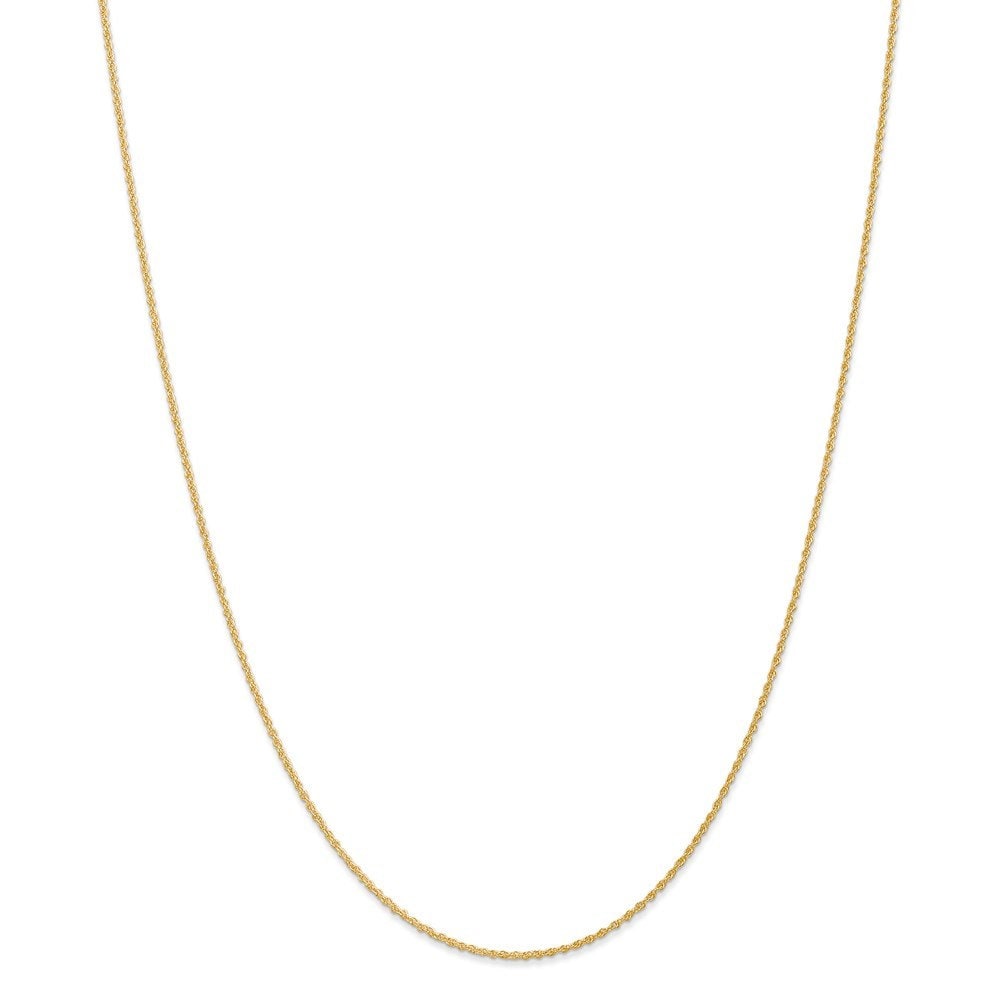 14k Yellow Gold Polished 1.1mm Baby Rope Spring Ring Chain Necklace 16-24" (missing variations)