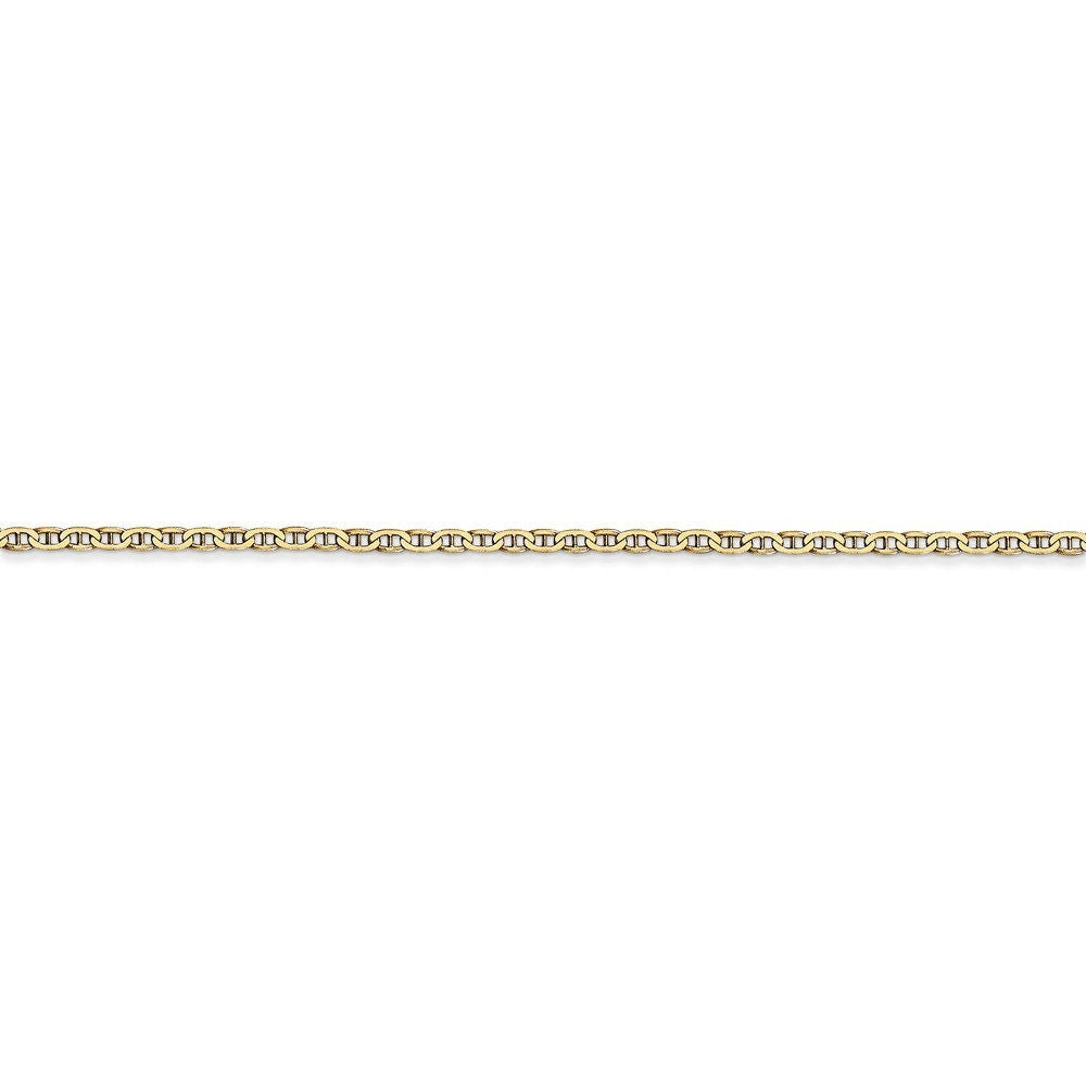 14k Yellow Gold Solid Polished 1.5mm Anchor Link Lobster Claw Chain Necklace -  14-24" (missing variations)