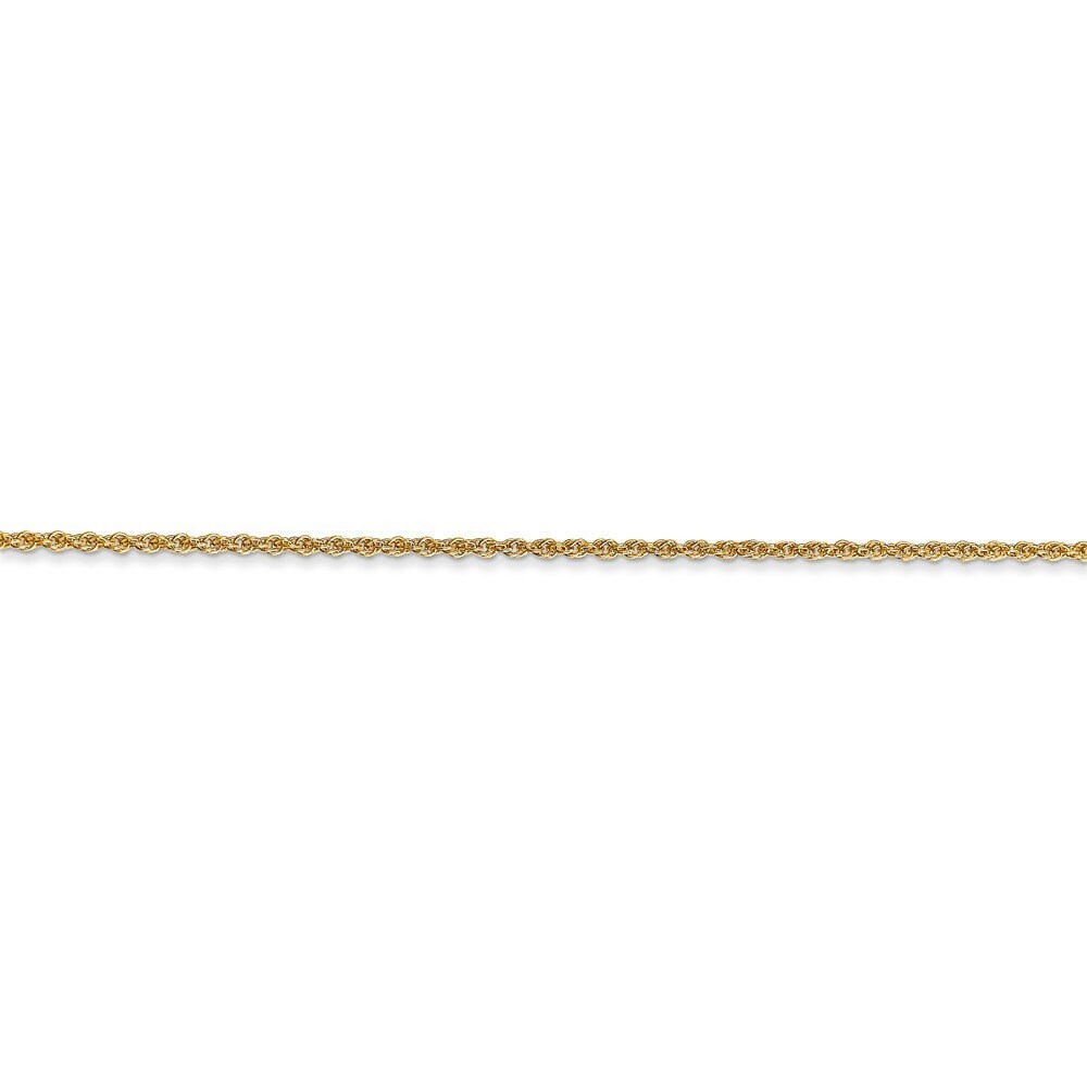 14k Yellow Gold Polished 1.1mm Baby Rope Spring Ring Chain Necklace 16-24" (missing variations)