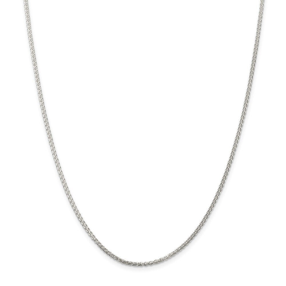 925 Sterling Silver 1.75mm Polished Wheat Chain - 16-42"