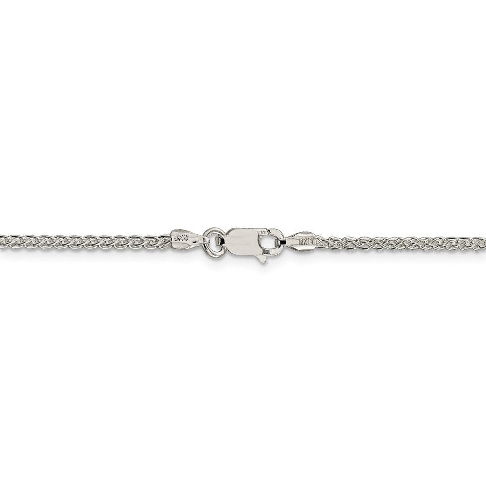 925 Sterling Silver 1.75mm Polished Wheat Chain - 16-42"