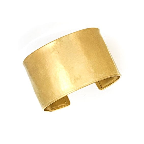 Sterling Silver, 14k or 18k Gold Italian 37mm Hammered Cuff Bracelet - Adjustable Wide Cuff Bracelet - Statement Bracelet for Women