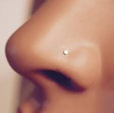 14k Yellow, White or Rose Gold 20G 2mm Flat Circle Nose Stud