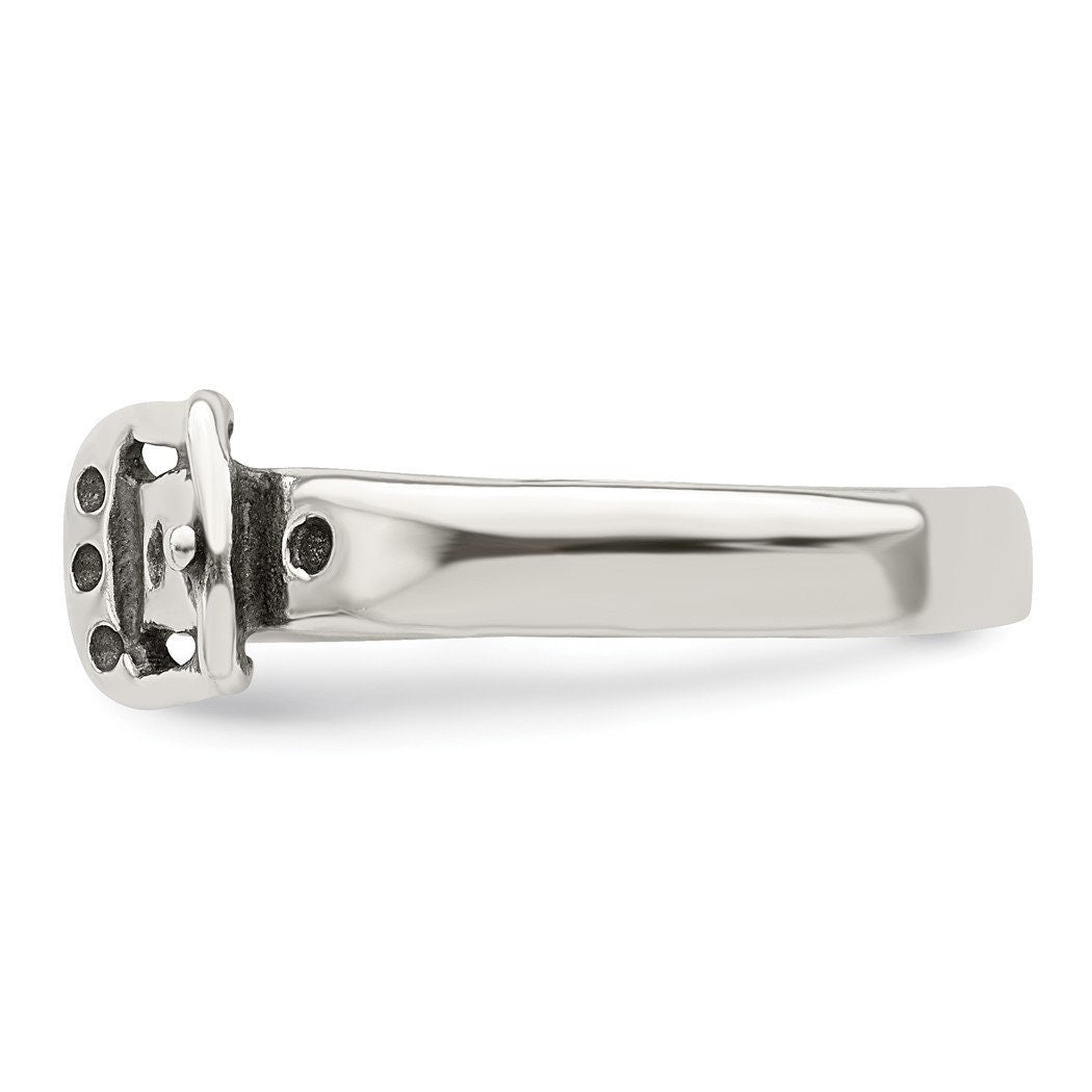 925 Sterling Silver Solid Buckle Adjustable Toe Ring