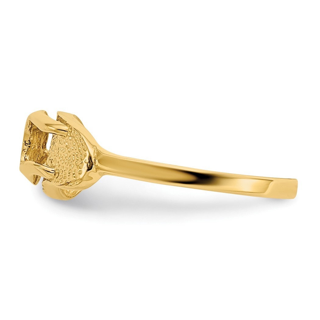 14k Yellow Gold Flip Flop Sandal Toe Ring - Adjustable Toe Rings for Women - Cute Toe Ring for Her - Summer Jewelry - Waterproof