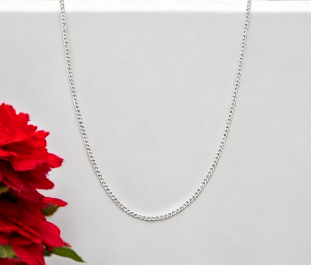 925 Sterling Silver 2.5mm Round Wheat Chain Necklace - 16-42"