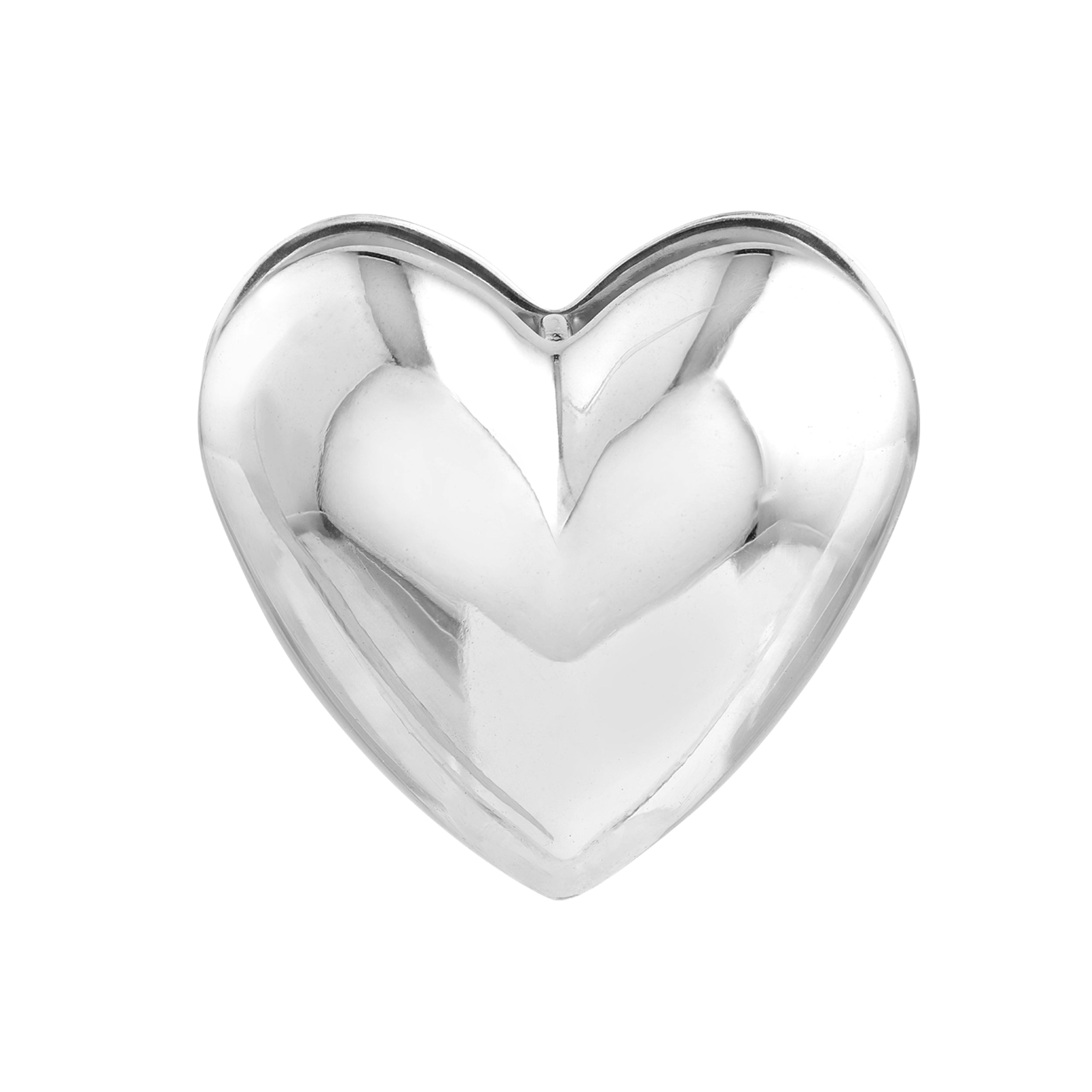 The Darling - 925 Sterling Silver Puff Heart Hoops